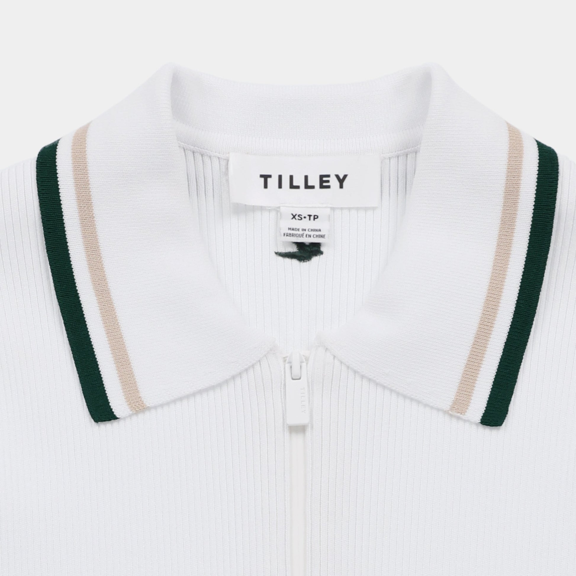 Tilley Stripe Zip Polo