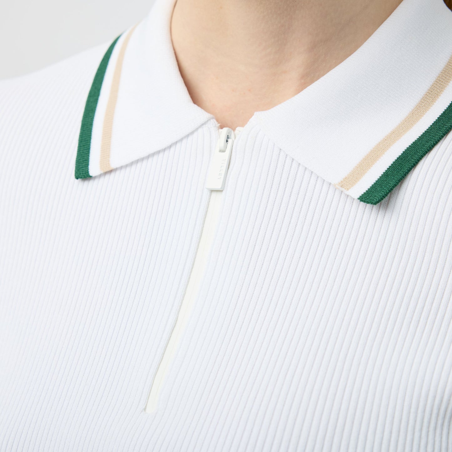 Tilley Stripe Zip Polo