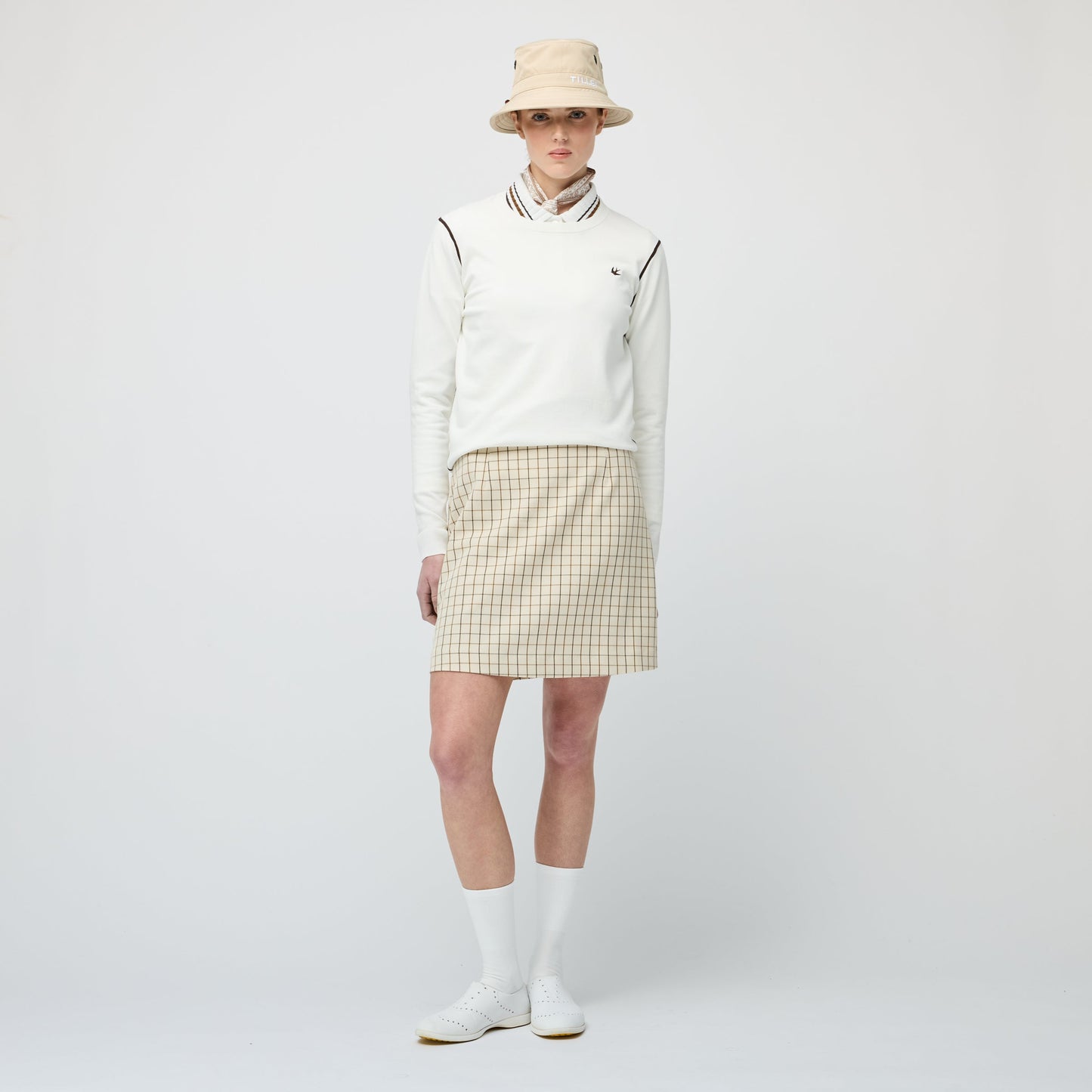 Tilley Retro Check A Line Skirt
