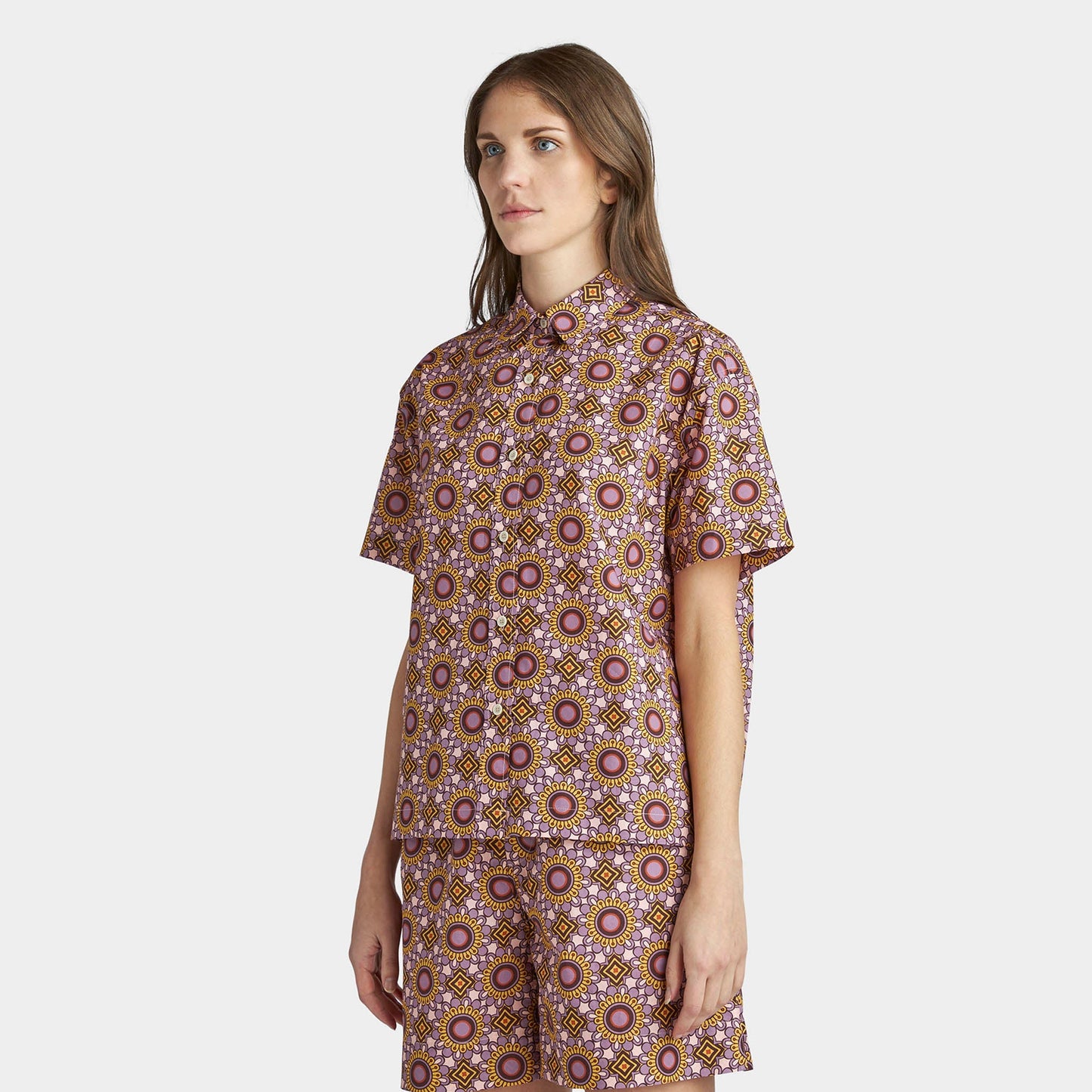 Tilley Geo Floral Print Shirt