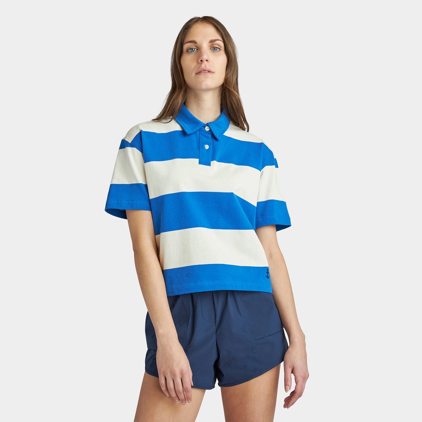 Tilley Stripe Marine Cropped Polo