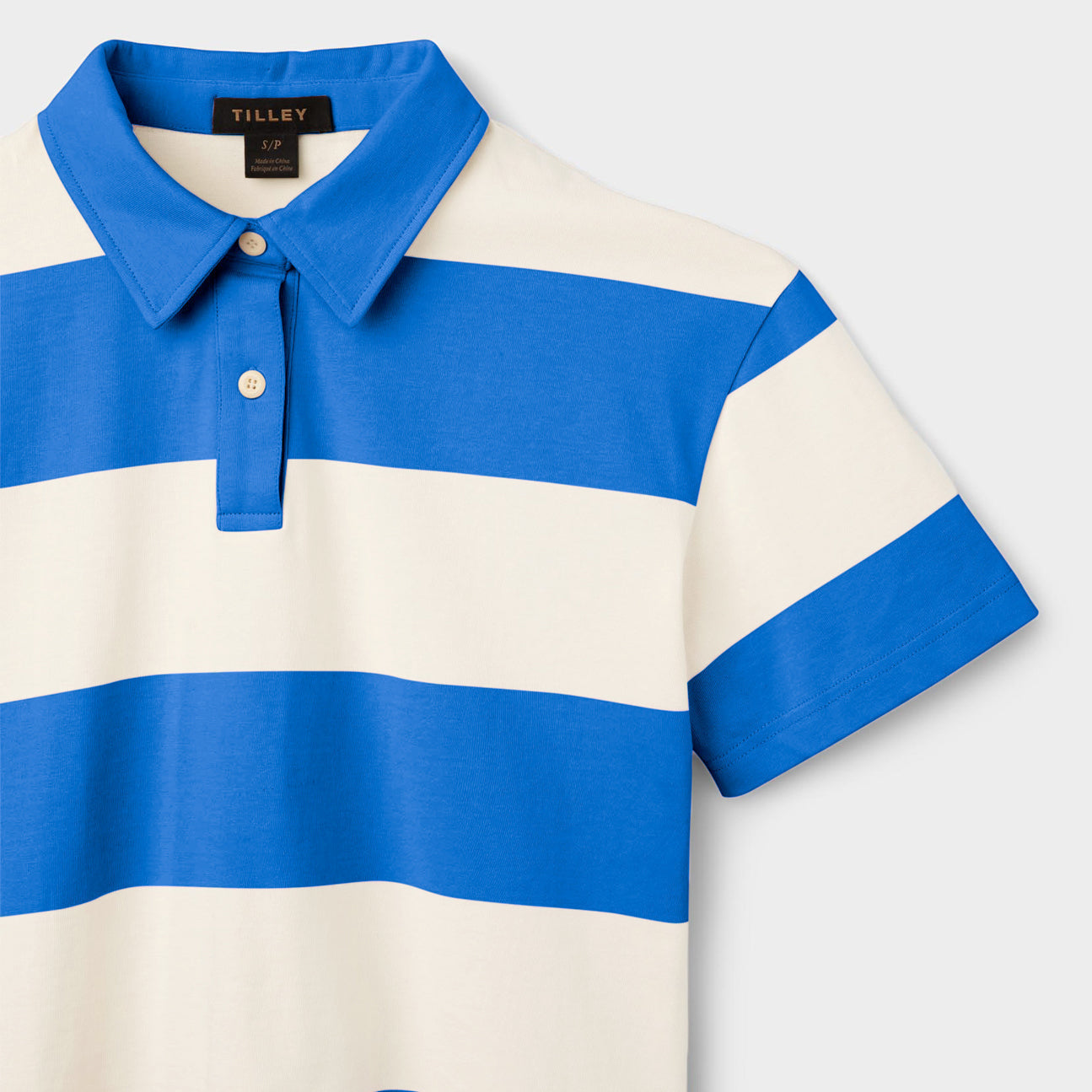 Tilley Stripe Marine Cropped Polo
