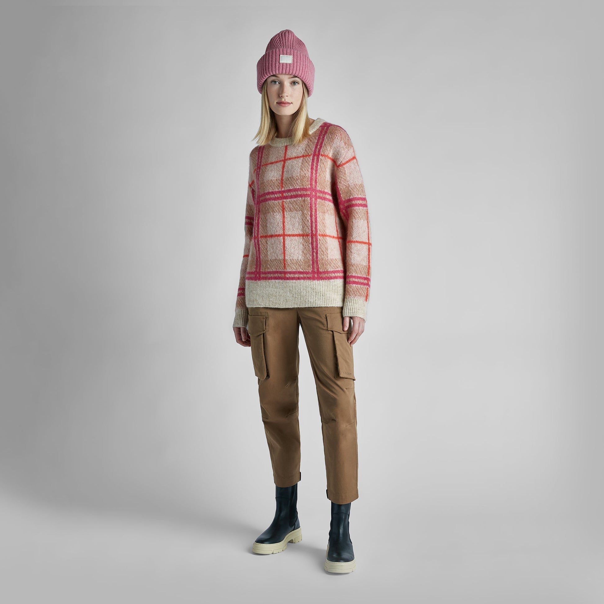 Tilley Plaid Mohair Sweater