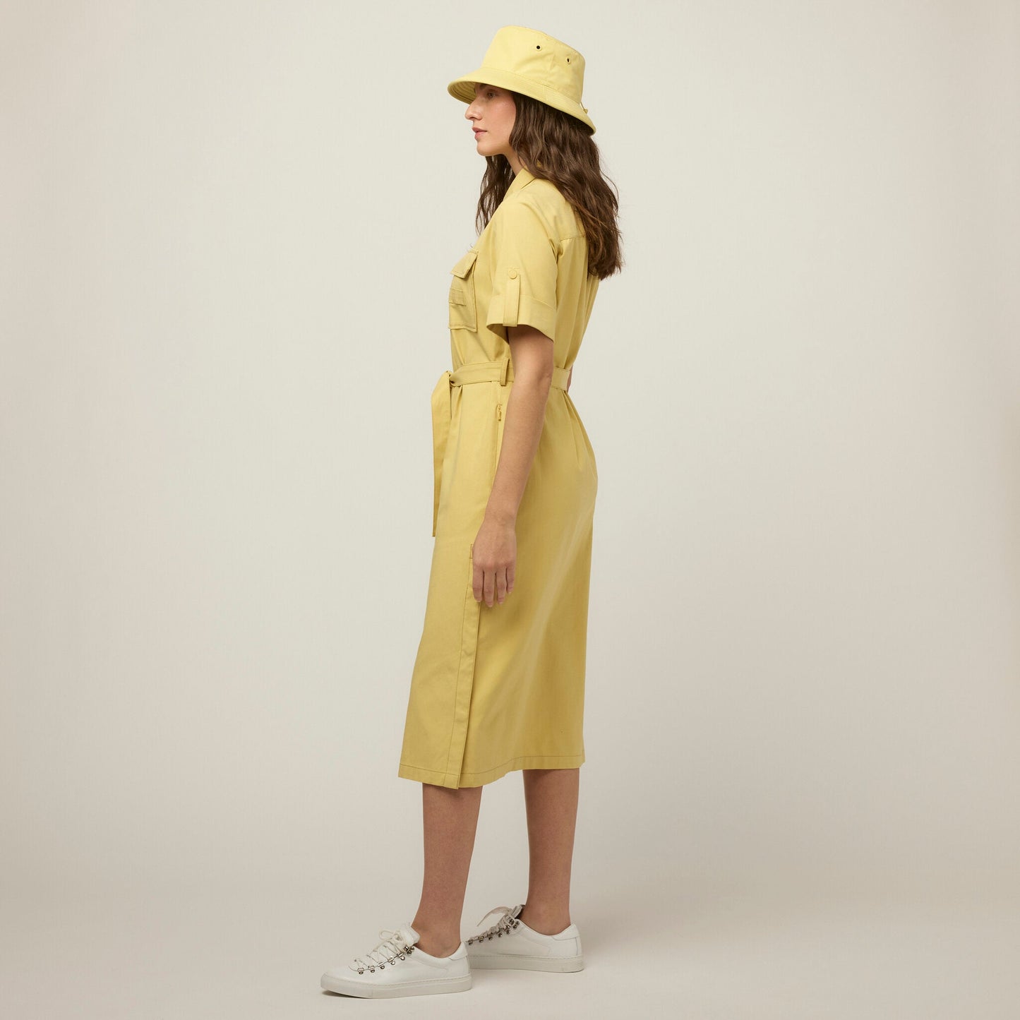 Tilley Tencel Cotton Safari Midi Dress