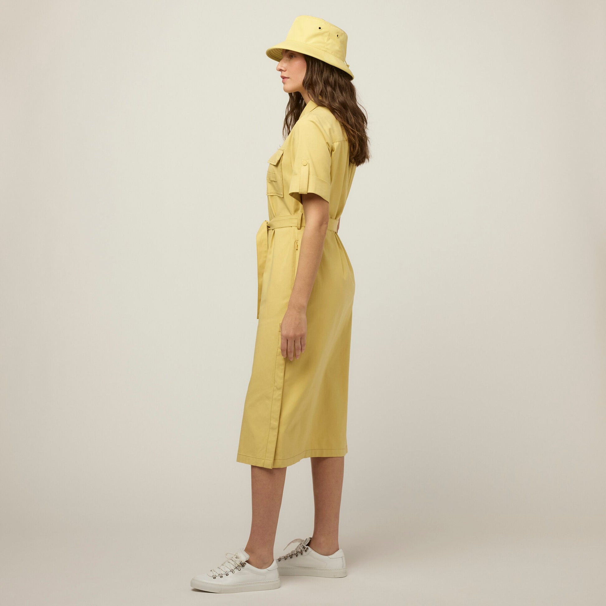 Tilley Tencel Cotton Safari Midi Dress