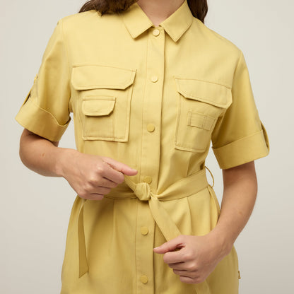 Tilley Tencel Cotton Safari Midi Dress