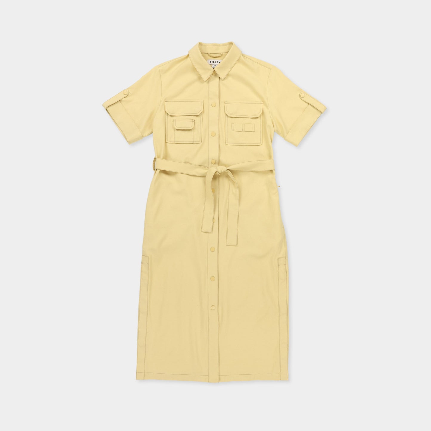 Tilley Tencel Cotton Safari Midi Dress