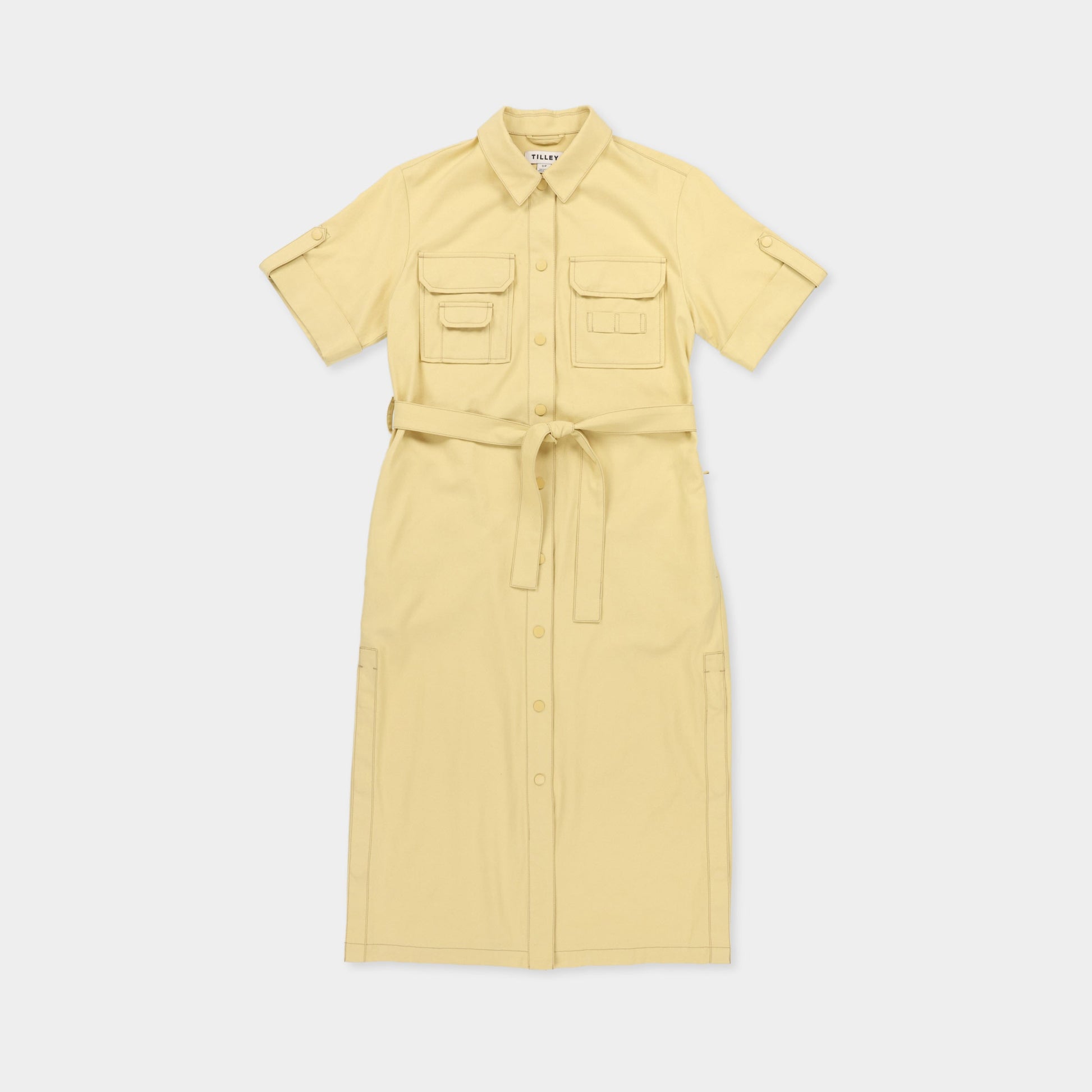 Tilley Tencel Cotton Safari Midi Dress