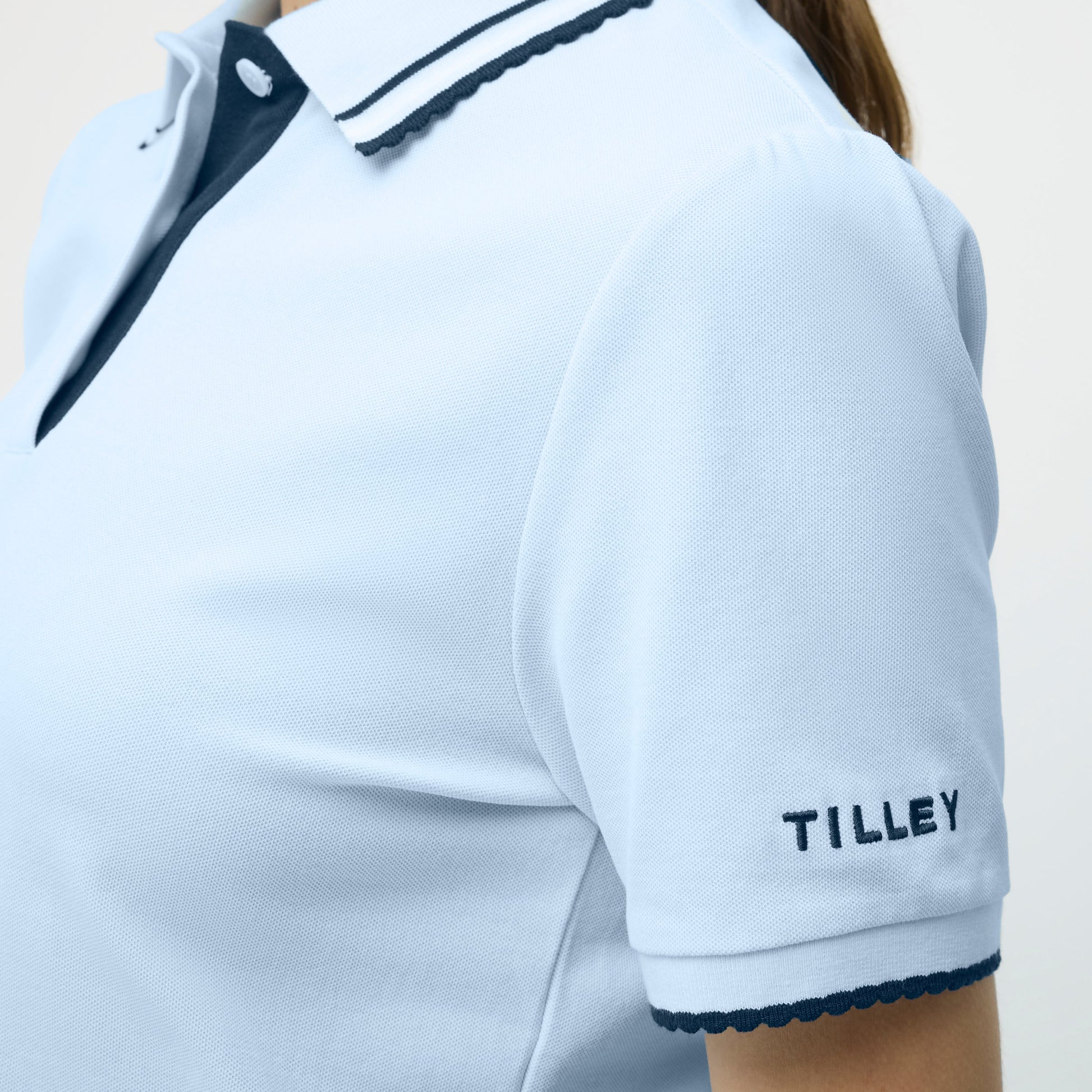 Tilley Preppy Pique Puff Sleeve Polo