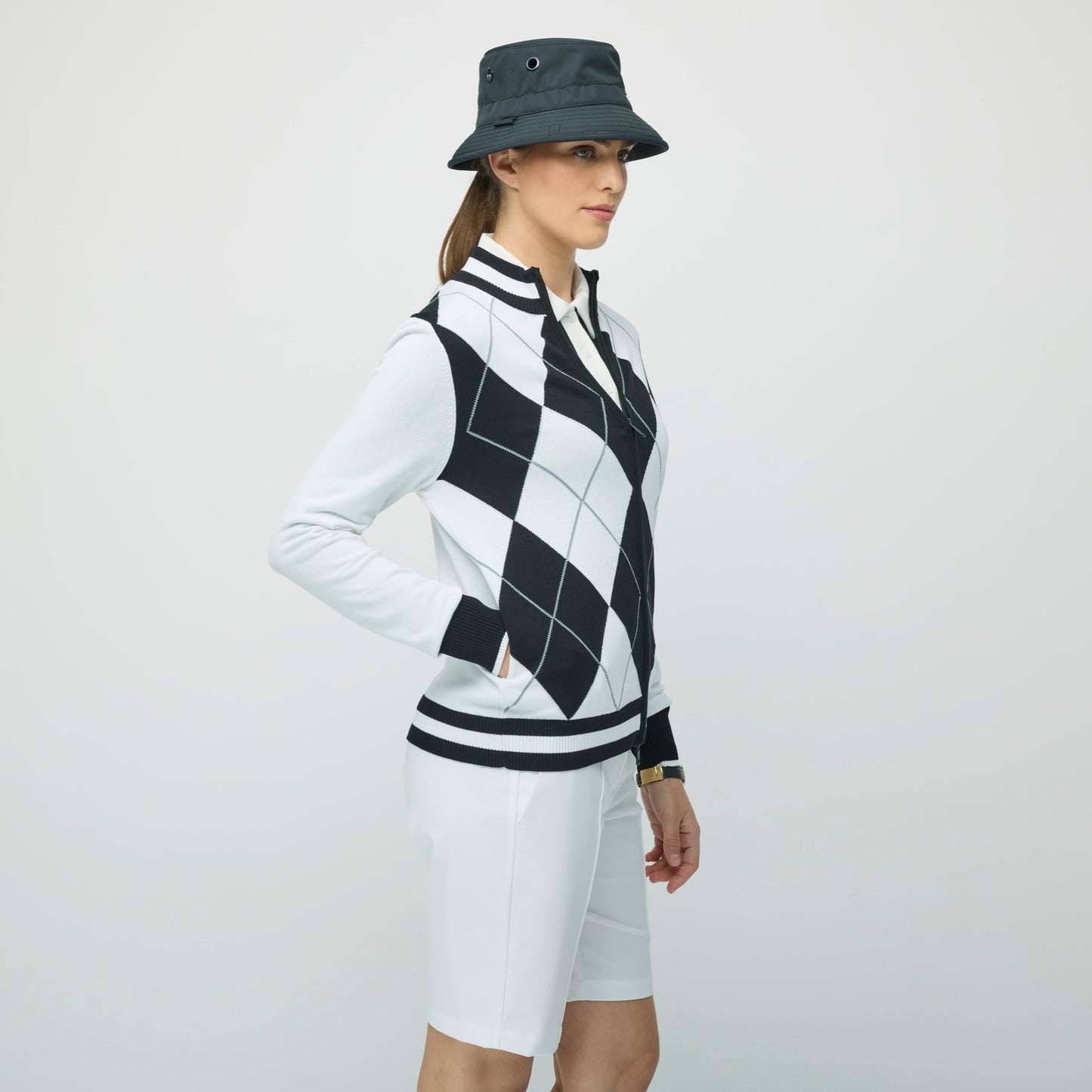 Tilley Argyle Full Zip Sweater