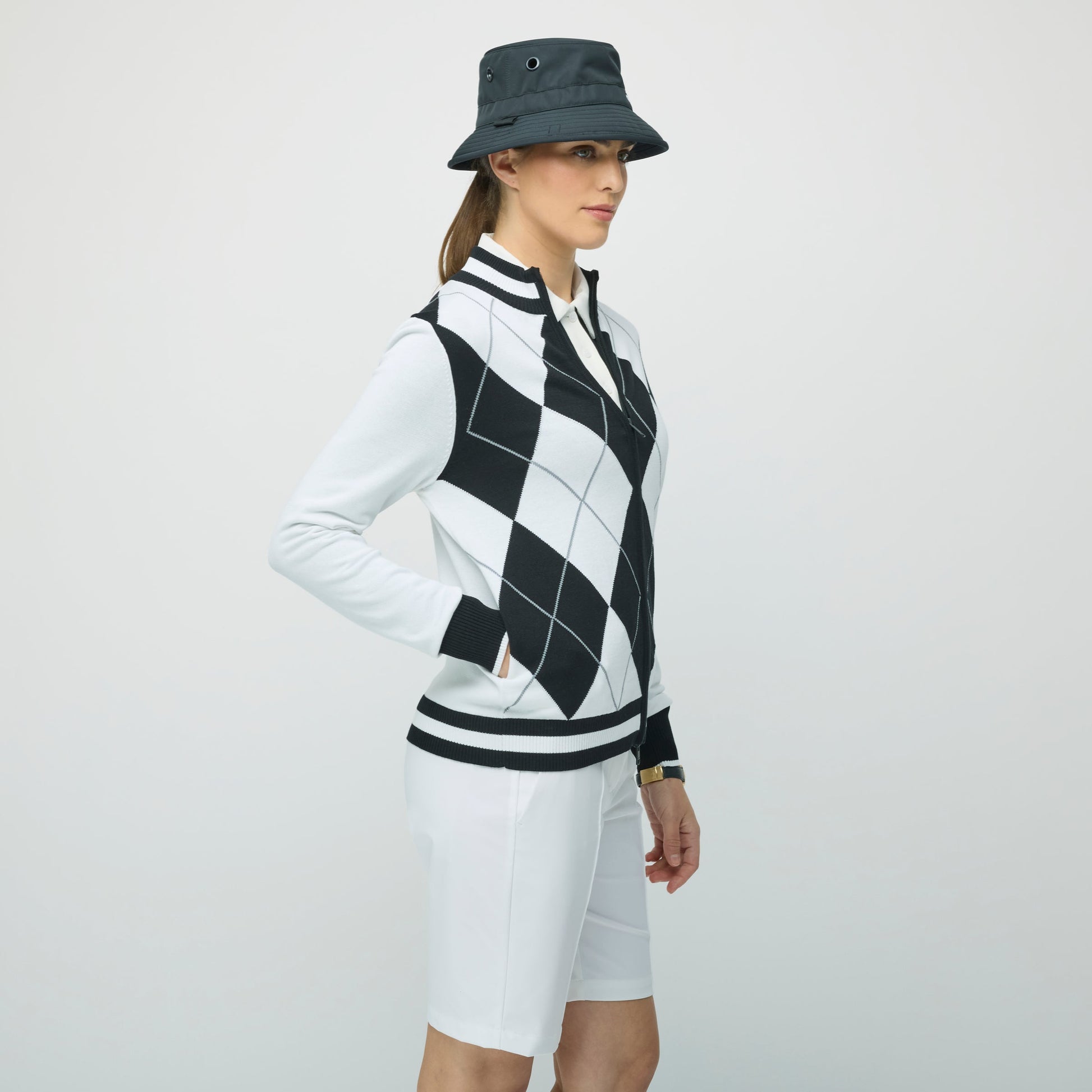 Tilley Argyle Full Zip Sweater