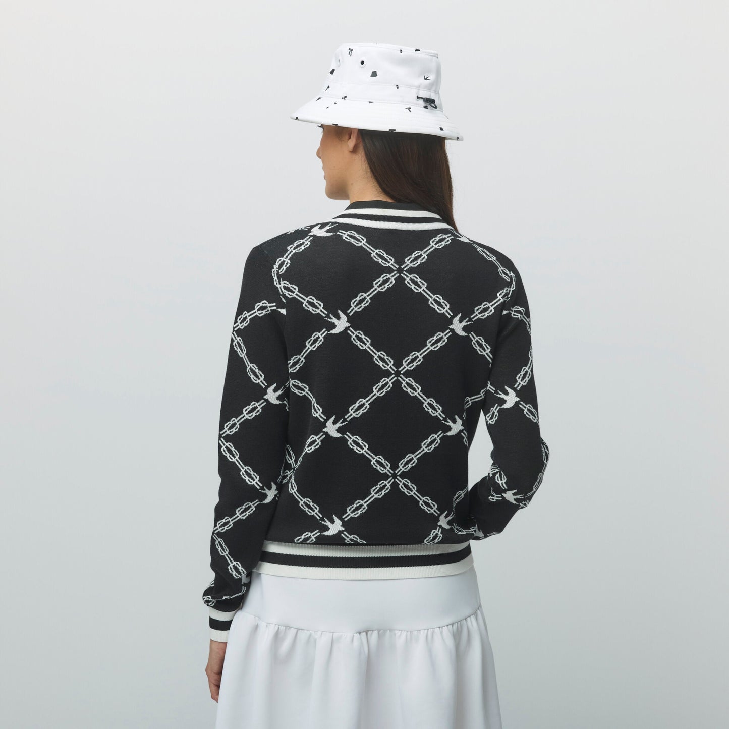 Tilley Birdie Links V-Neck Jacquard Sweater