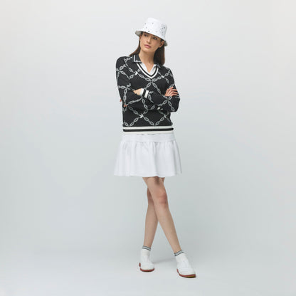 Tilley Birdie Links V-Neck Jacquard Sweater