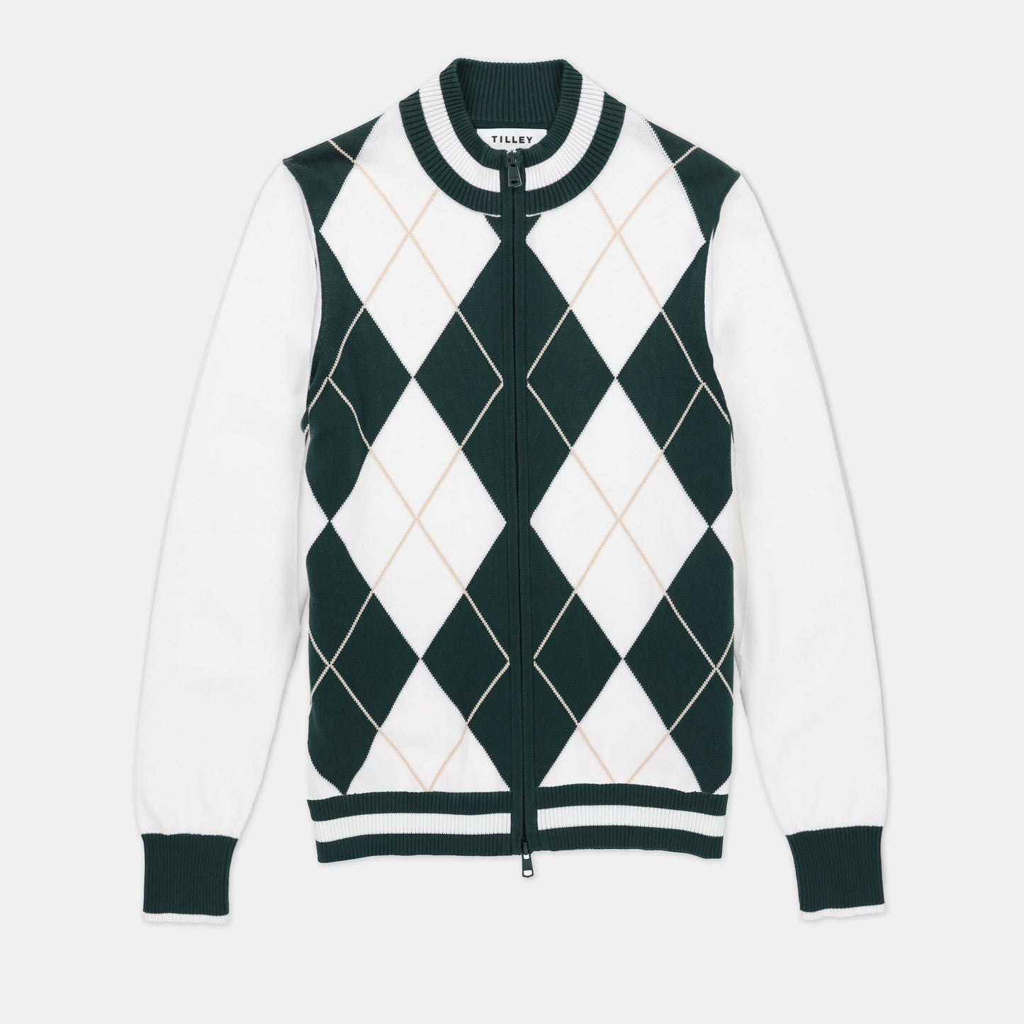 Tilley Argyle Full Zip Sweater