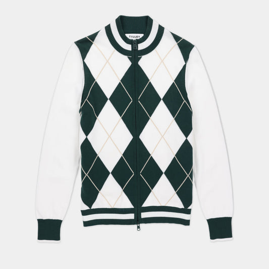 Tilley Argyle Full Zip Sweater