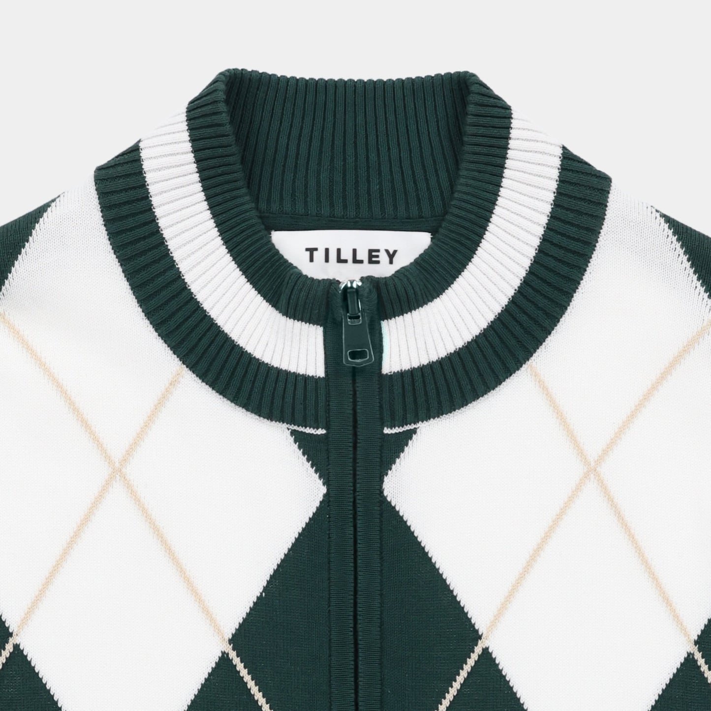 Tilley Argyle Full Zip Sweater