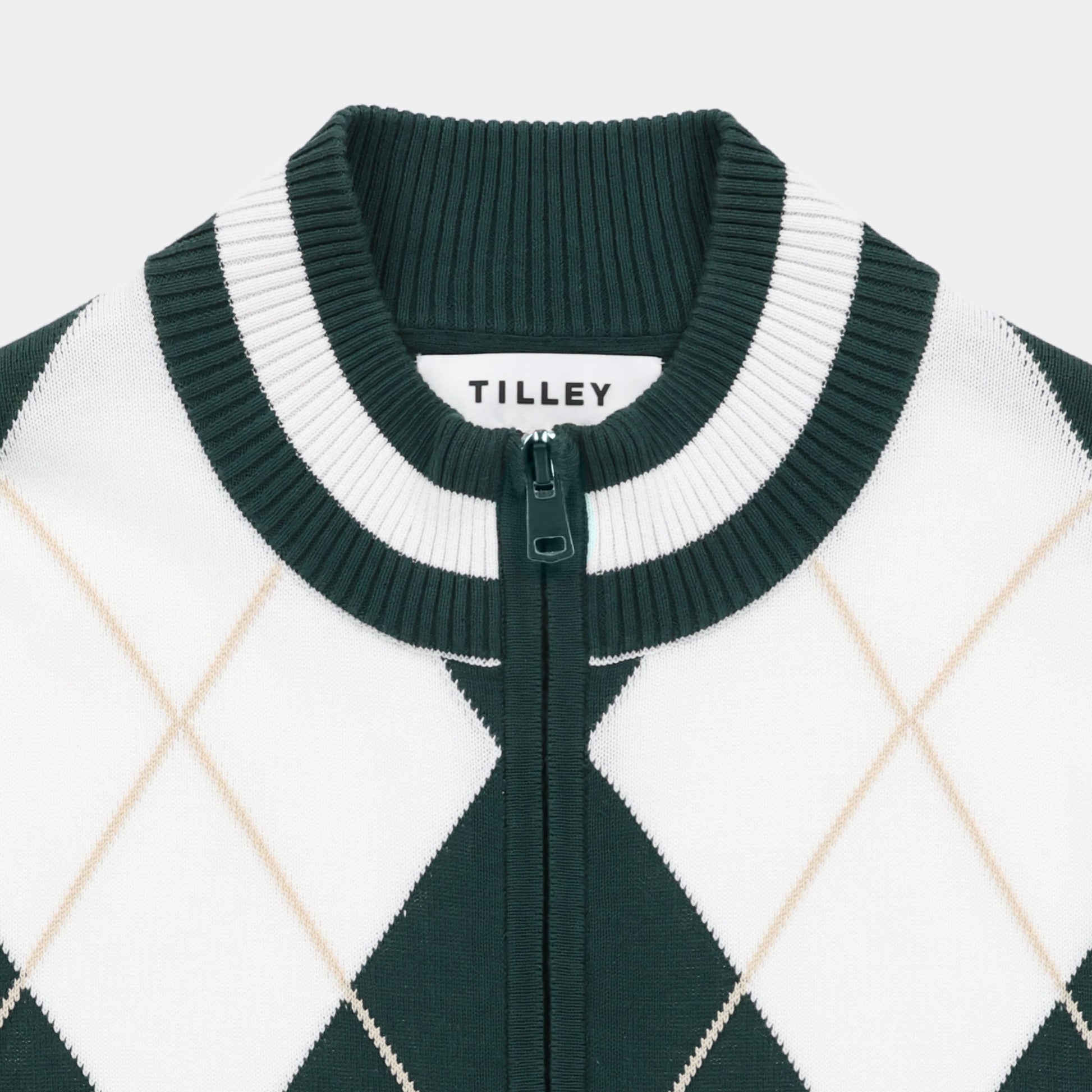 Tilley Argyle Full Zip Sweater