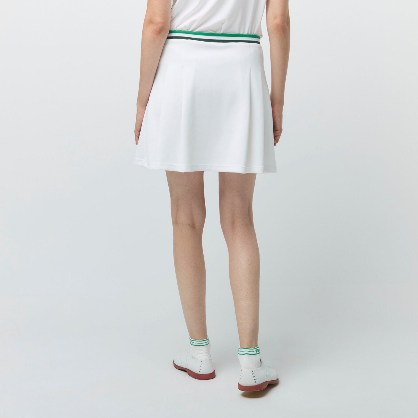 Tilley Striped Airloft Pleated Skirt