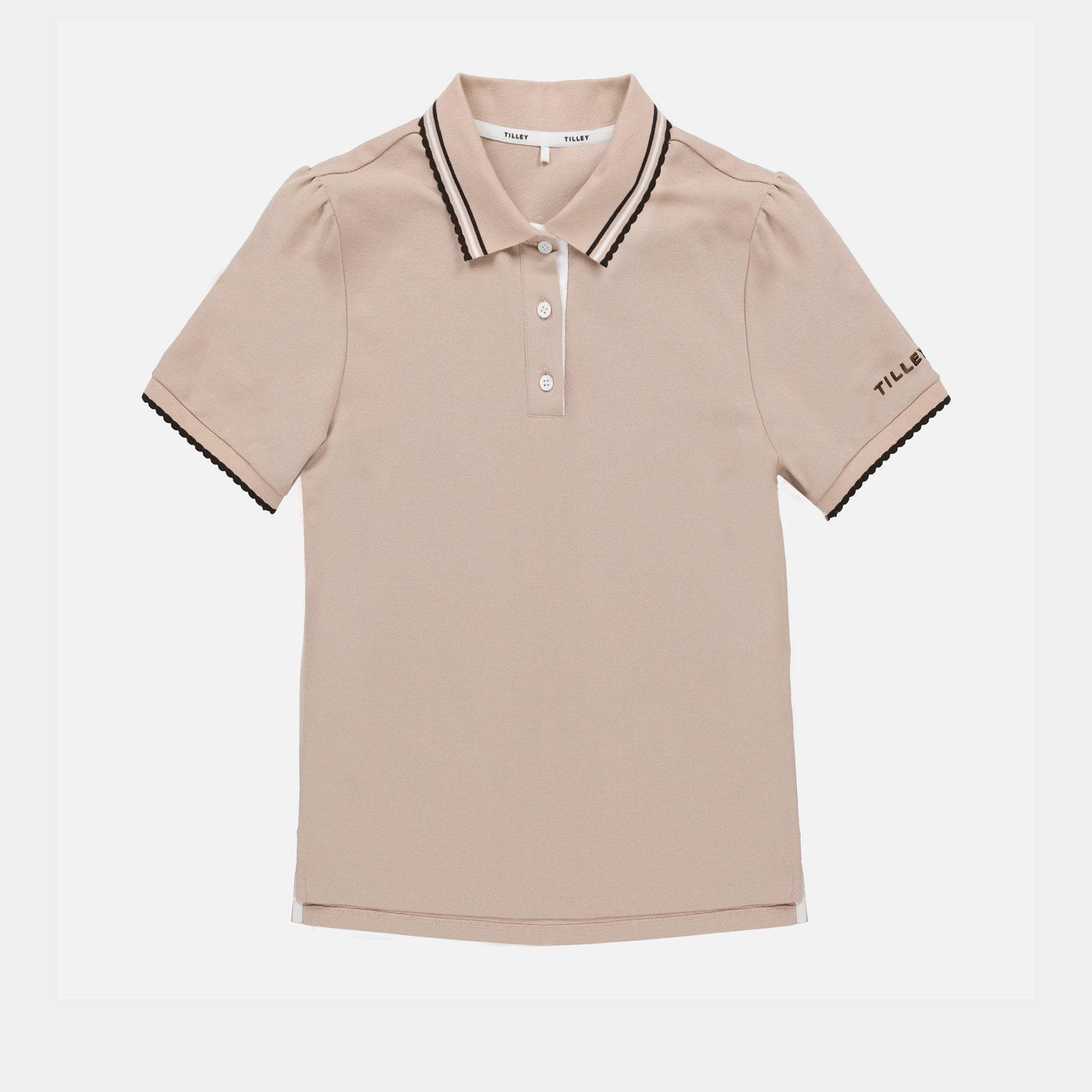 Tilley Preppy Pique Puff Sleeve Polo