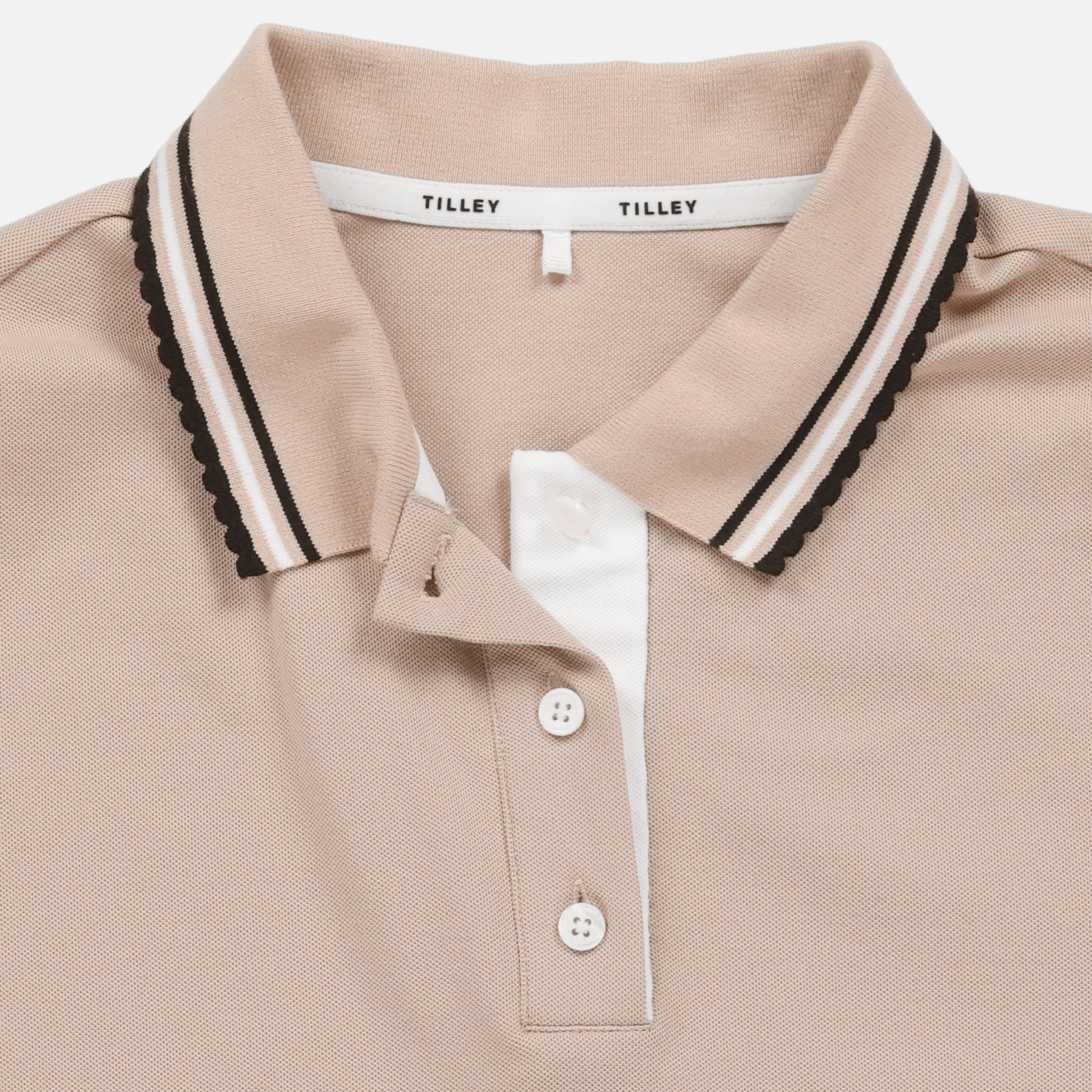 Tilley Preppy Pique Puff Sleeve Polo