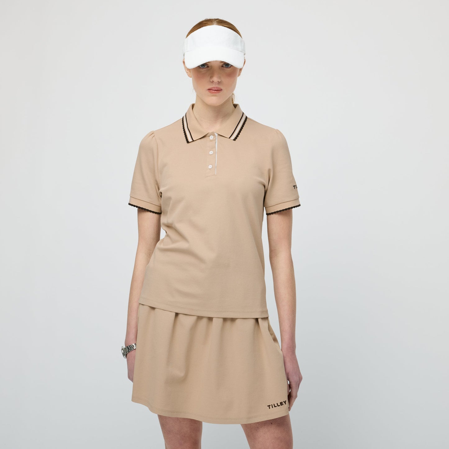 Tilley Preppy Pique Puff Sleeve Polo