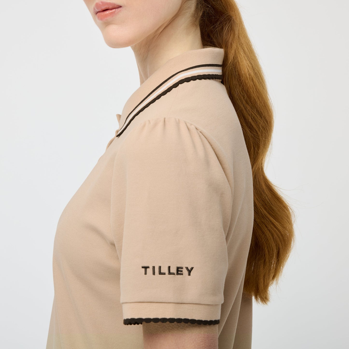 Tilley Preppy Pique Puff Sleeve Polo