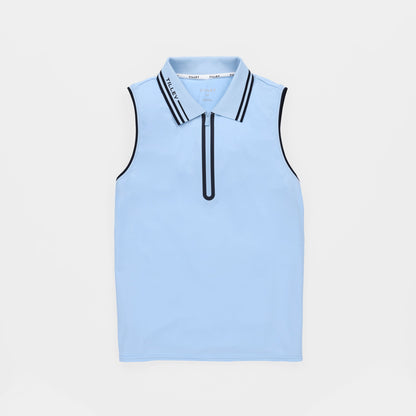 Tilley Tech Jersey Sleeveless Zip Polo