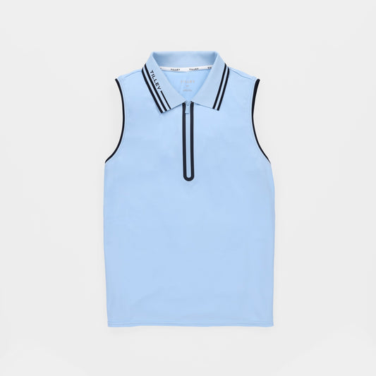 Tilley Tech Jersey Sleeveless Zip Polo