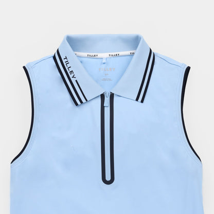 Tilley Tech Jersey Sleeveless Zip Polo