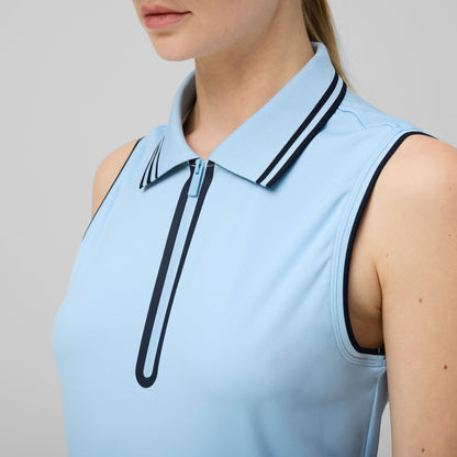 Tilley Tech Jersey Sleeveless Zip Polo