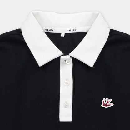 Tilley Preppy Pique Long Sleeve Stripe Placket Polo