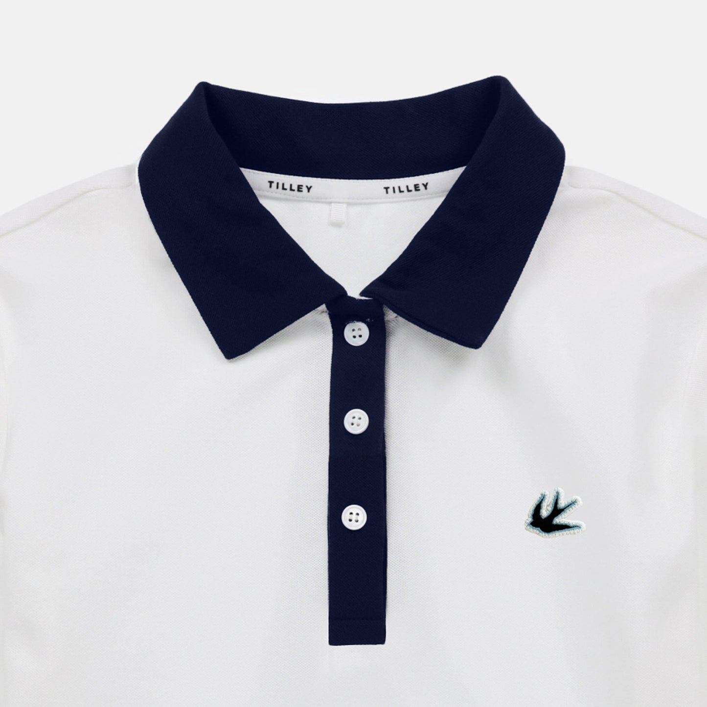 Tilley Preppy Pique Long Sleeve Stripe Placket Polo