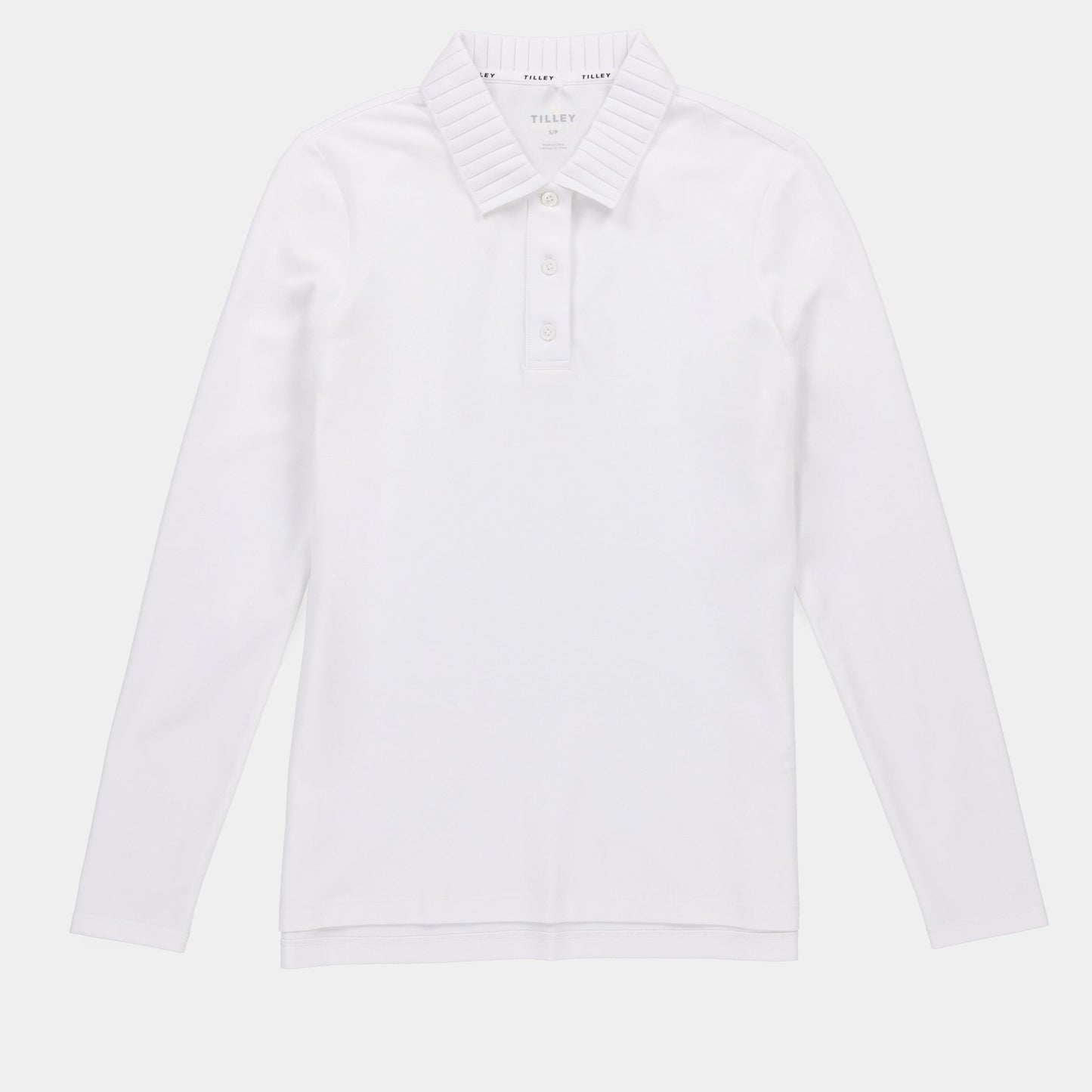 Tilley Long Sleeve Pleated Collar Polo