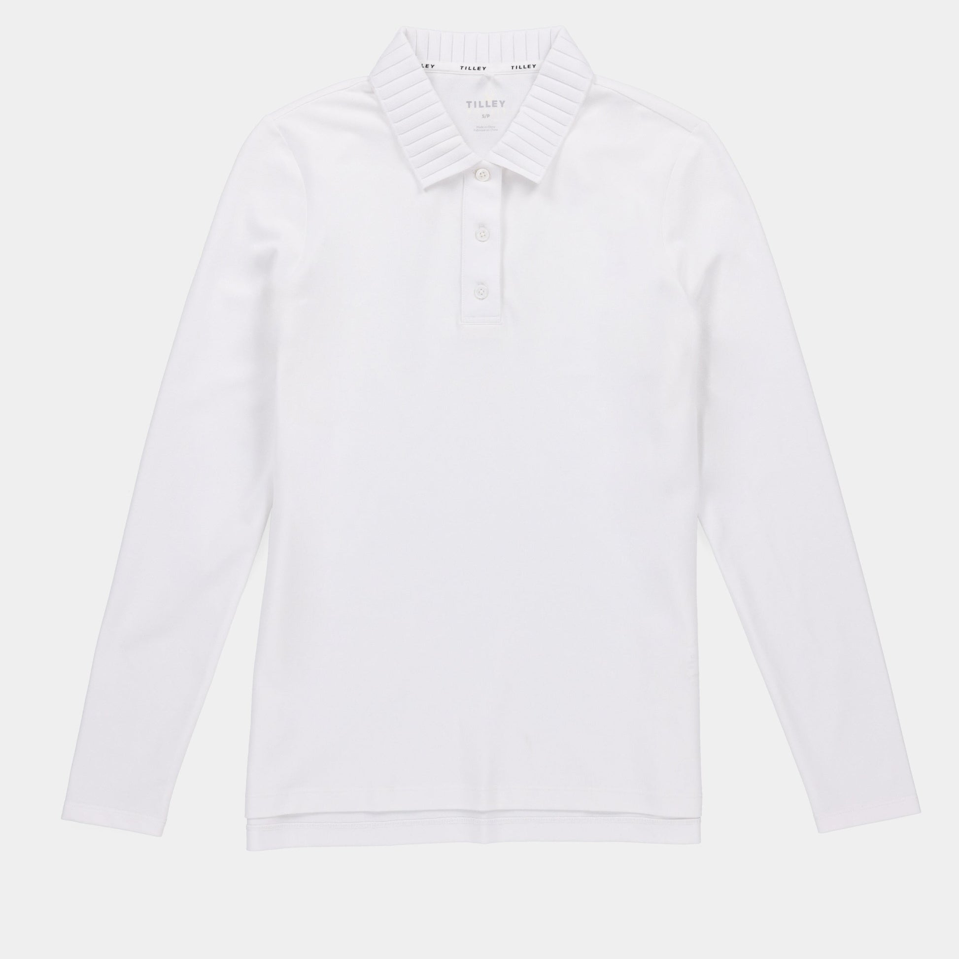 Tilley Long Sleeve Pleated Collar Polo