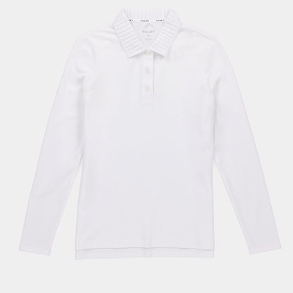 Tilley Long Sleeve Pleated Collar Polo