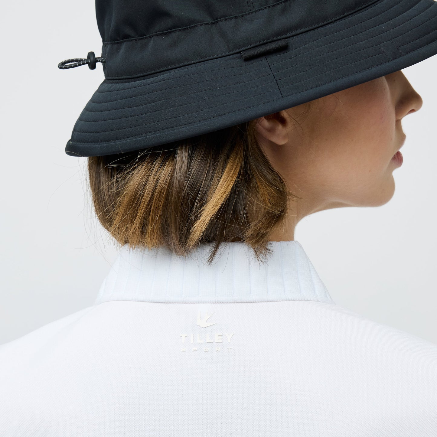 Tilley Long Sleeve Pleated Collar Polo