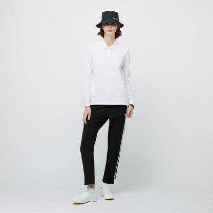 Tilley Long Sleeve Pleated Collar Polo