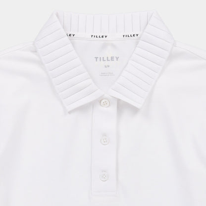 Tilley Long Sleeve Pleated Collar Polo