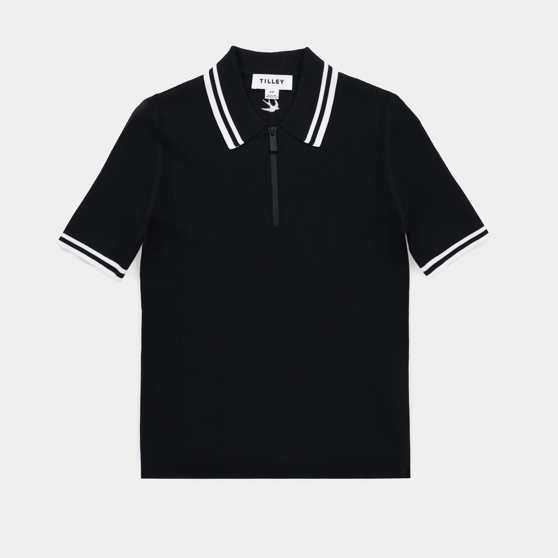 Tilley Stripe Zip Polo