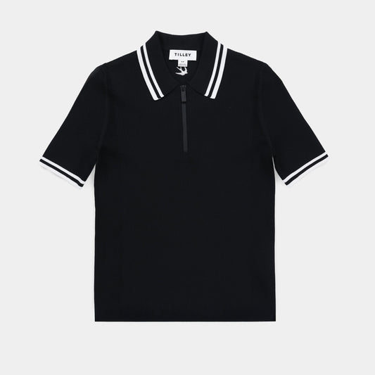 Tilley Stripe Zip Polo