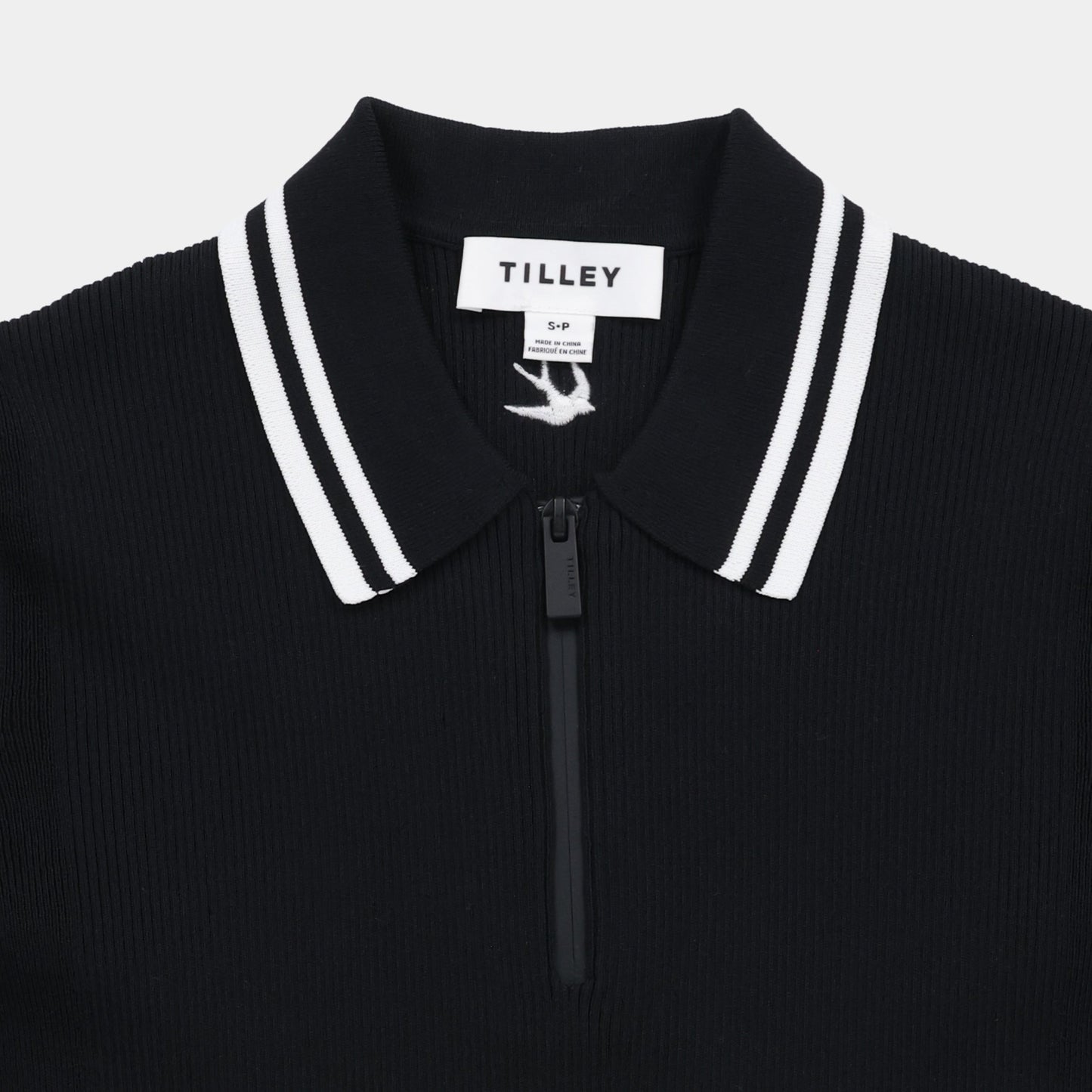 Tilley Stripe Zip Polo