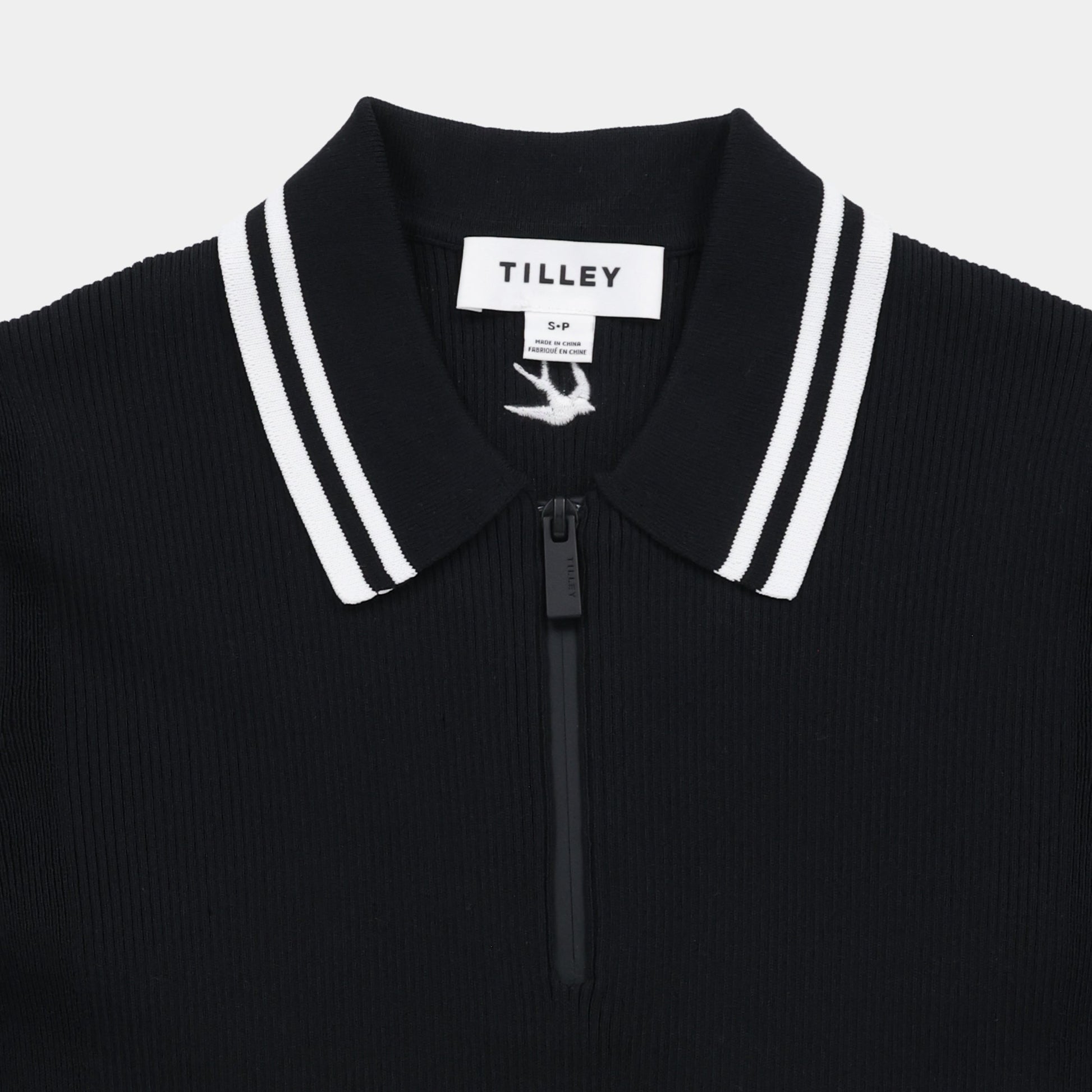 Tilley Stripe Zip Polo