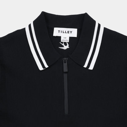 Tilley Stripe Zip Polo