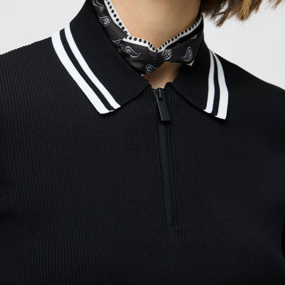 Tilley Stripe Zip Polo