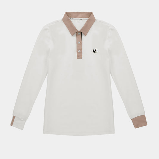 Tilley Preppy Pique Long Sleeve Stripe Placket Polo