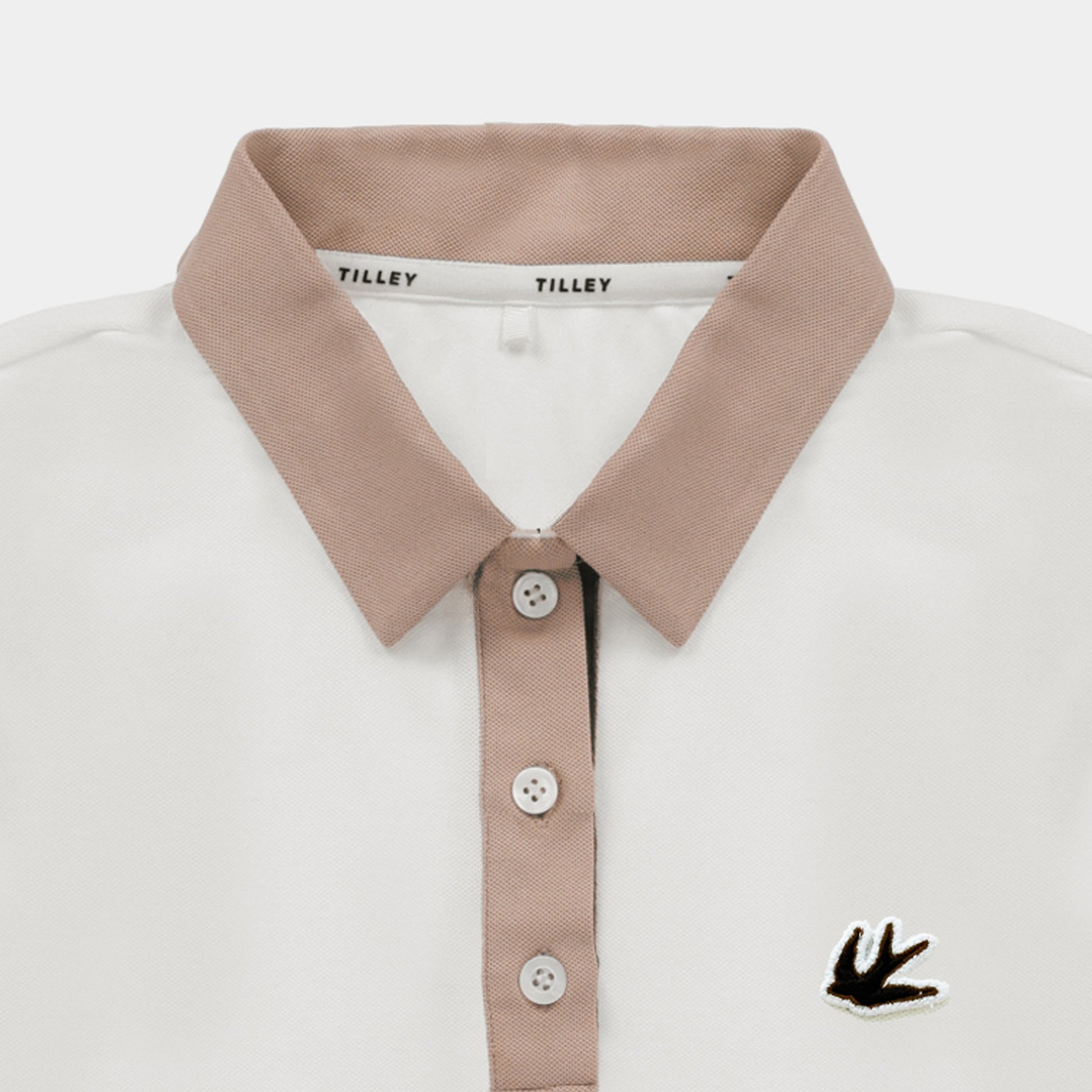 Tilley Preppy Pique Long Sleeve Stripe Placket Polo