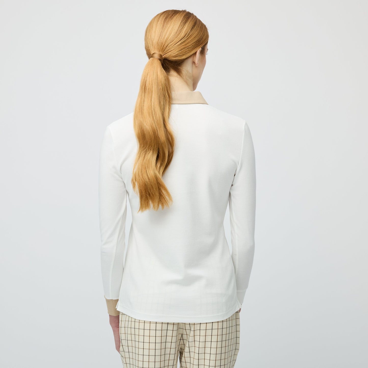 Tilley Preppy Pique Long Sleeve Stripe Placket Polo