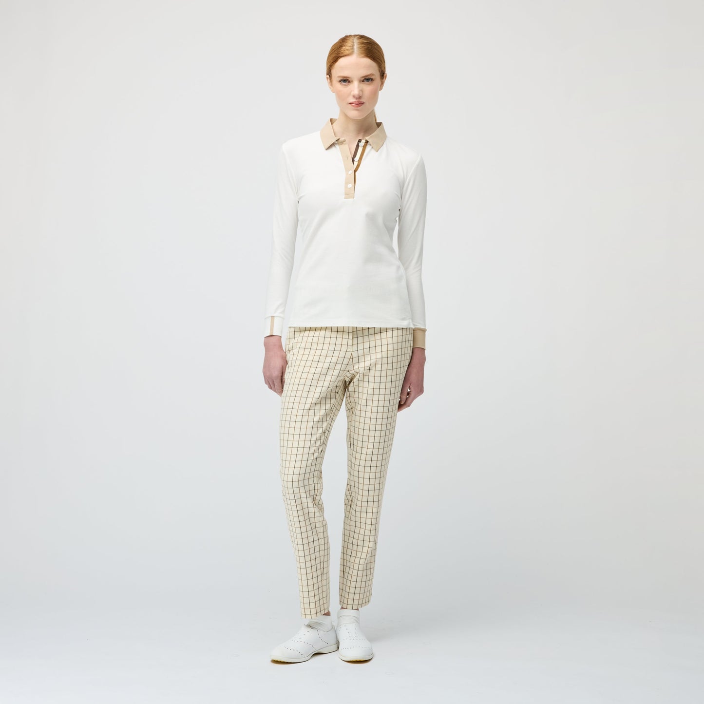 Tilley Preppy Pique Long Sleeve Stripe Placket Polo