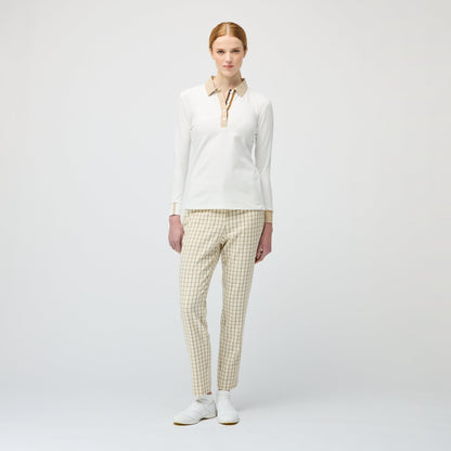 Tilley Preppy Pique Long Sleeve Stripe Placket Polo
